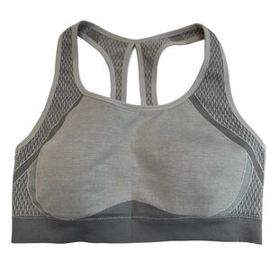 Avia Racerback Sports Bra Light Grey Heather, XXL